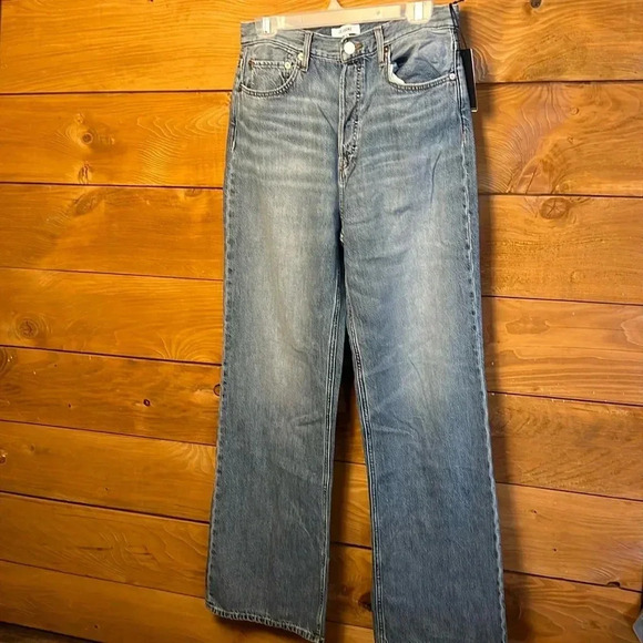 Re/Done Blue Flare & Wide Leg Jeans - Picture 1 of 11